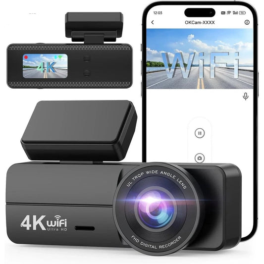 4K WiFi Car Dash Cam B-T25 1080P 24 Hour Parking Monitor Loop Recording