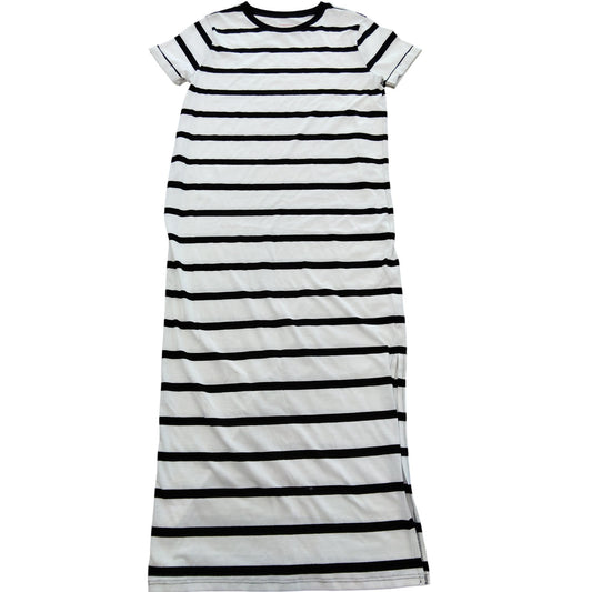 River Island Striped T Shirt Dress UK8 Women's Black White Casual Comfortable