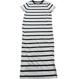 River Island Striped T Shirt Dress UK8 Women's Black White Casual Comfortable