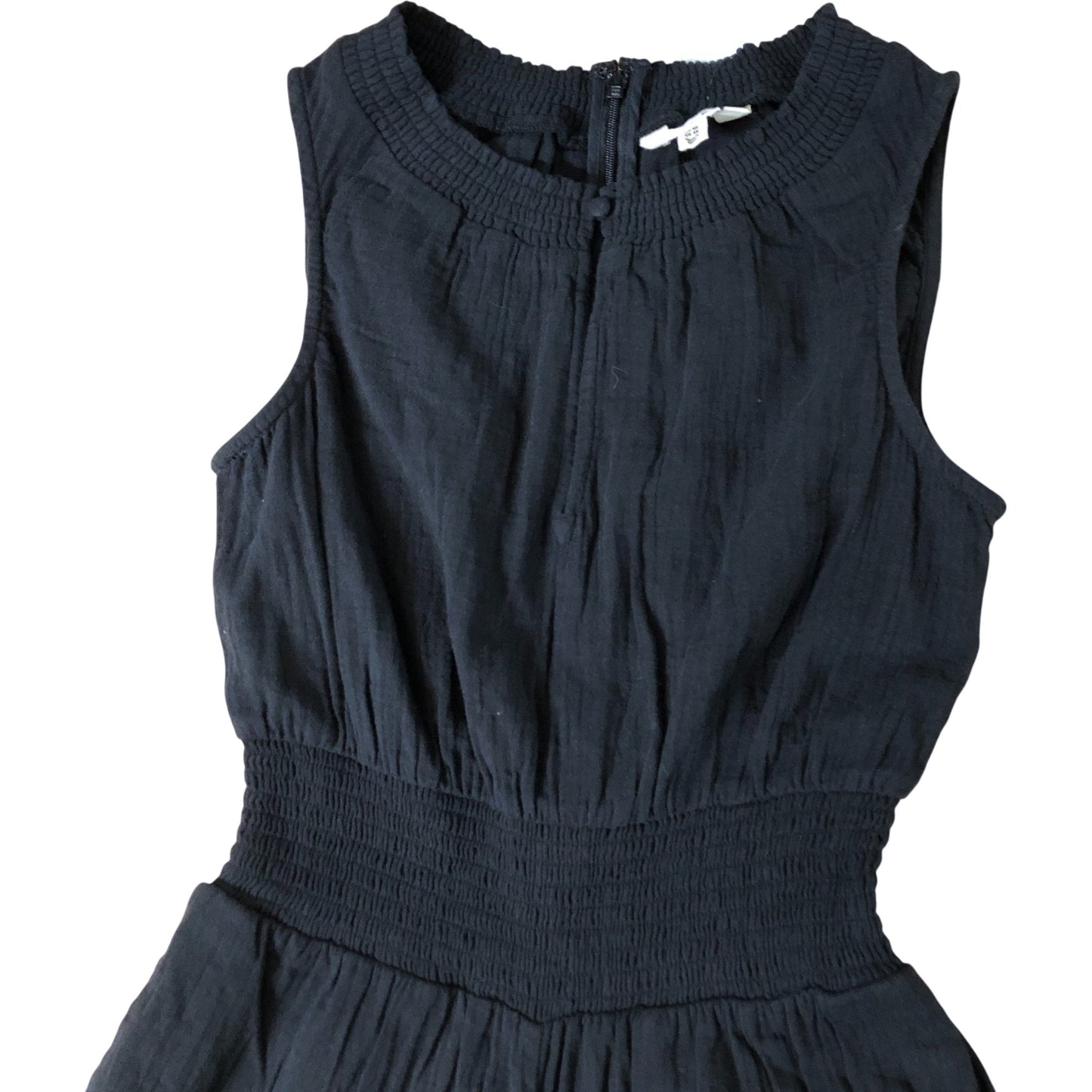 Boden Black Jumpsuit Women's Cotton Wide Leg Sleeveless Summer Outfit UK8