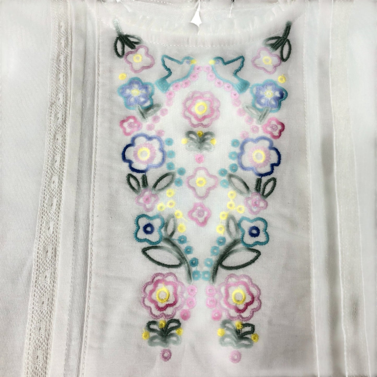Boden White Embroidered Top - 8-9 Years