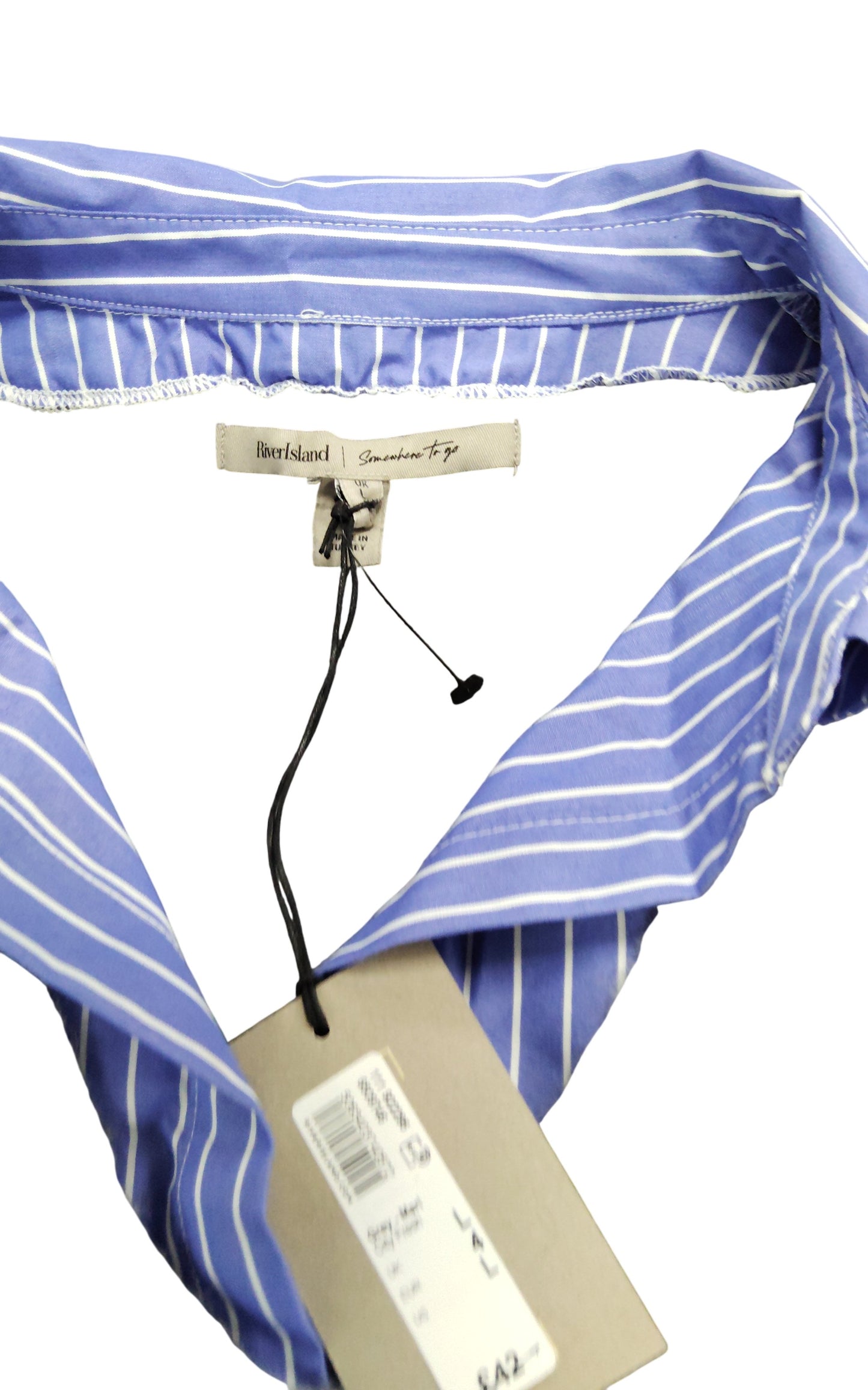 River Island Grey V Neck Cropped Vest Top Size 4 Womens Layered Look