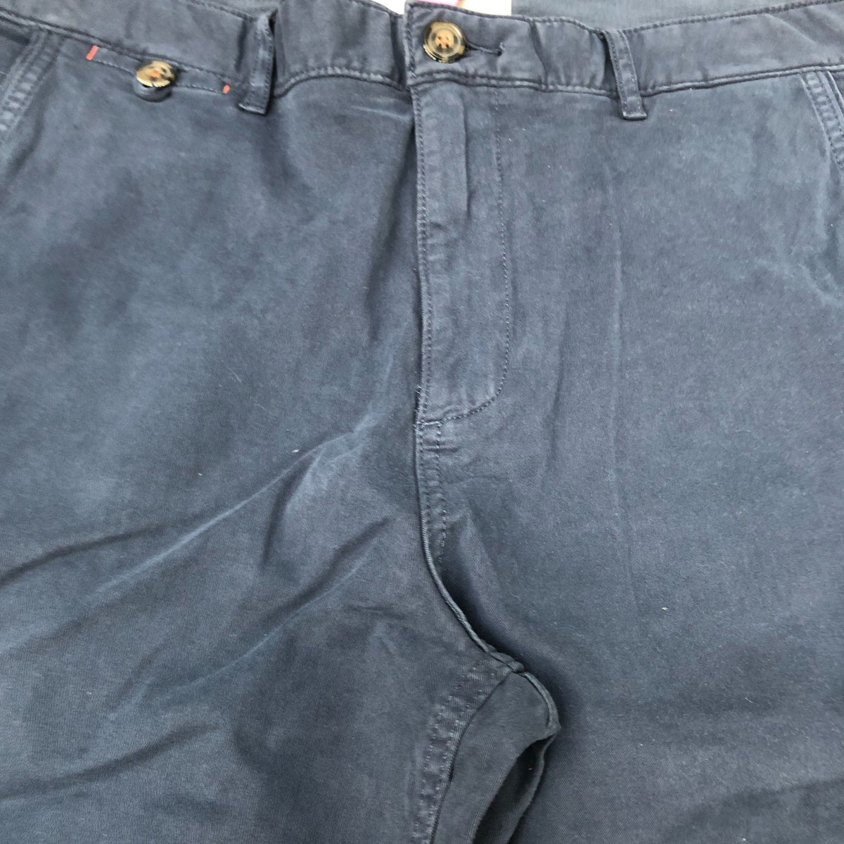 Chinos 97 Organic Cotton 3 Elastane Men's Trousers Size Navy