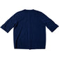 Navy Blue Short Sleeve Button Up Knit Cardigan Size XS