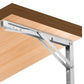 Folding Shelf Brackets 12" Silver Heavy Duty 150kg Load Capacity 2 Pack