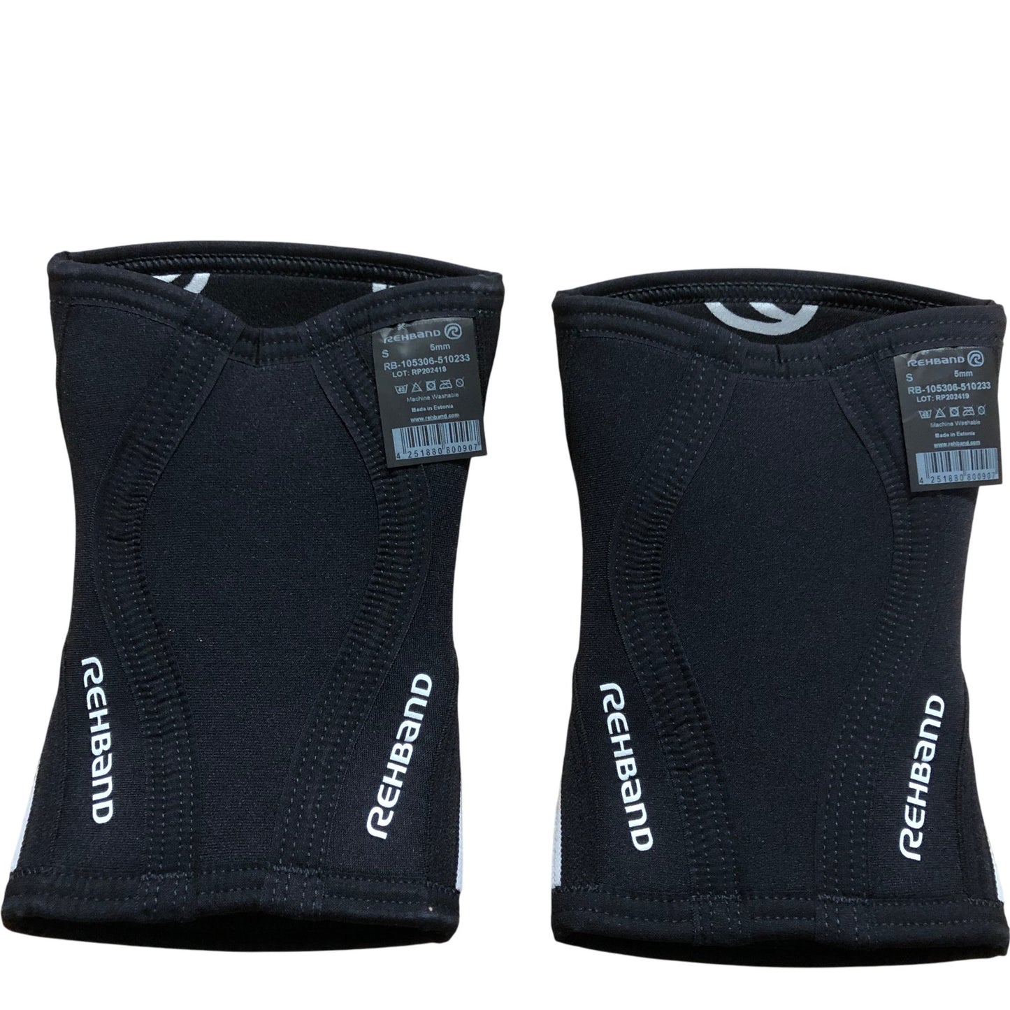 REHBAND RX Knee Sleeve 5mm Junior Black Small Pair Support Brace