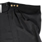 River Island UK12 Women's Black Short Sleeve Top with Button Detail