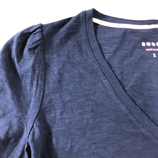 Navy V Neck T-Shirt - Size 8