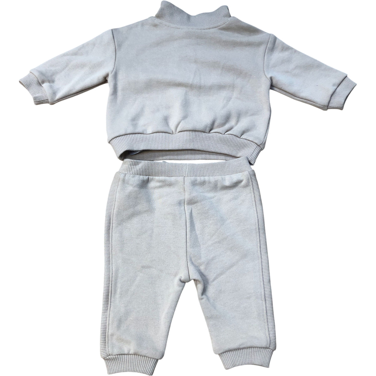 River Island Kids Tracksuit Set Size 0-3 Months Girls Beige With Bear Detail