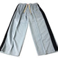 Branded Stylish Casual Trousers Women's Light Blue Elasticated Waisted UK8