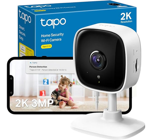TAPO C110 Home Security Camera 2K Wi-Fi Motion Detection Night Vision