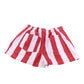 River Island Girls Red White Striped Shorts UK 9-10 Years Cotton Casual