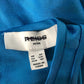 Maxi Dress Women Blue Sleeveless Flowy Elegant Casual Size 4 Petite