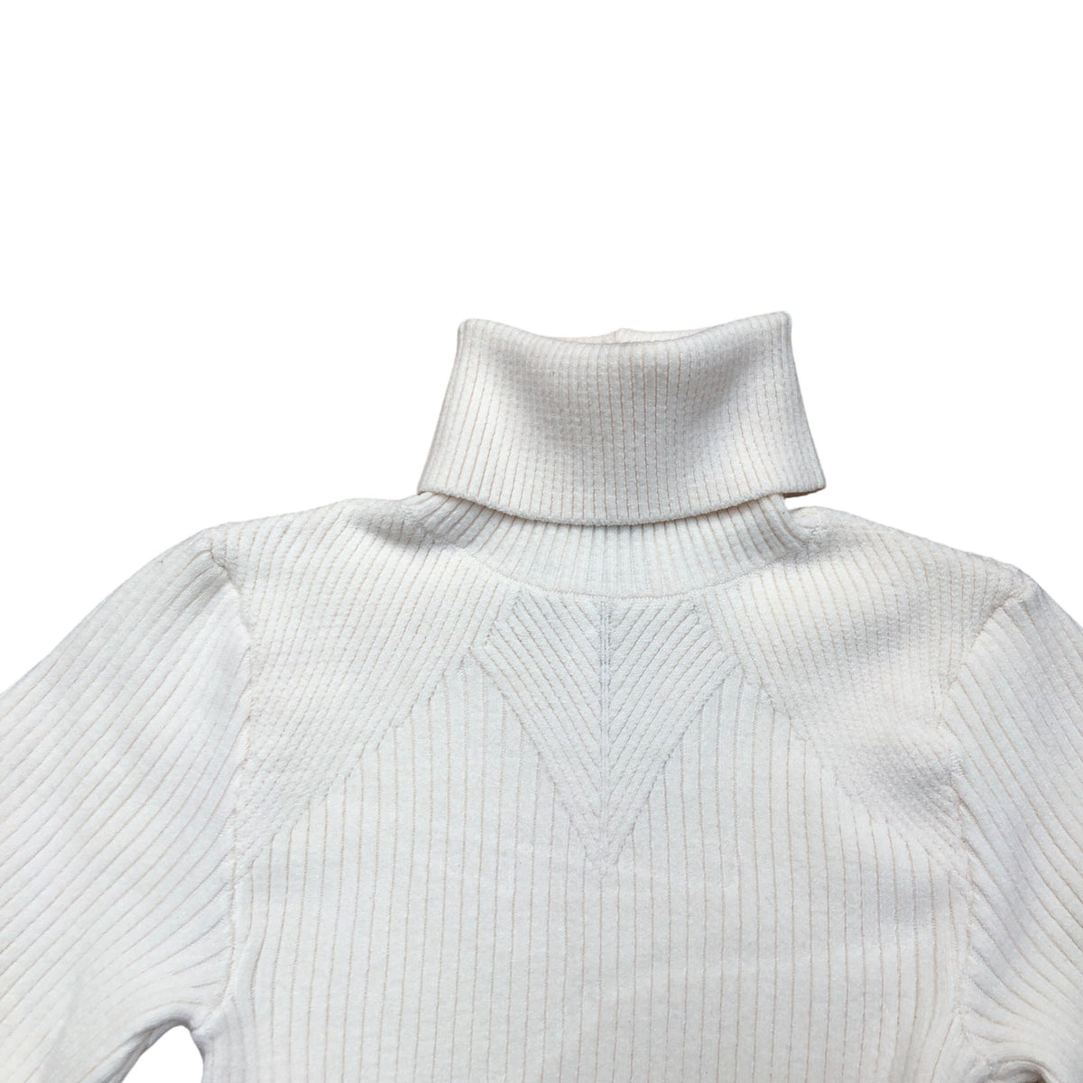 River Island Cream Ribbed Knit Roll Neck Jumper