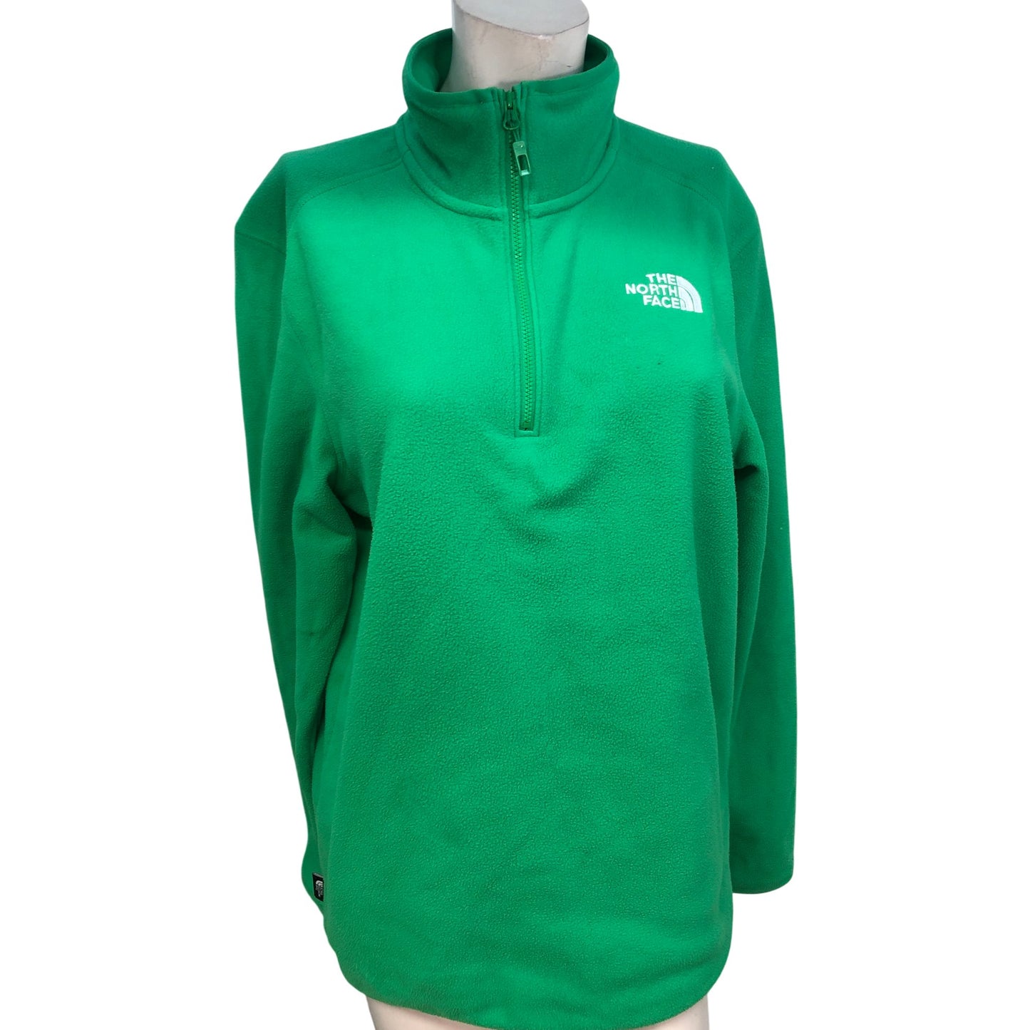 The North Face Green Half Zip Fleece Jumper Men's Medium Outdoor Wear