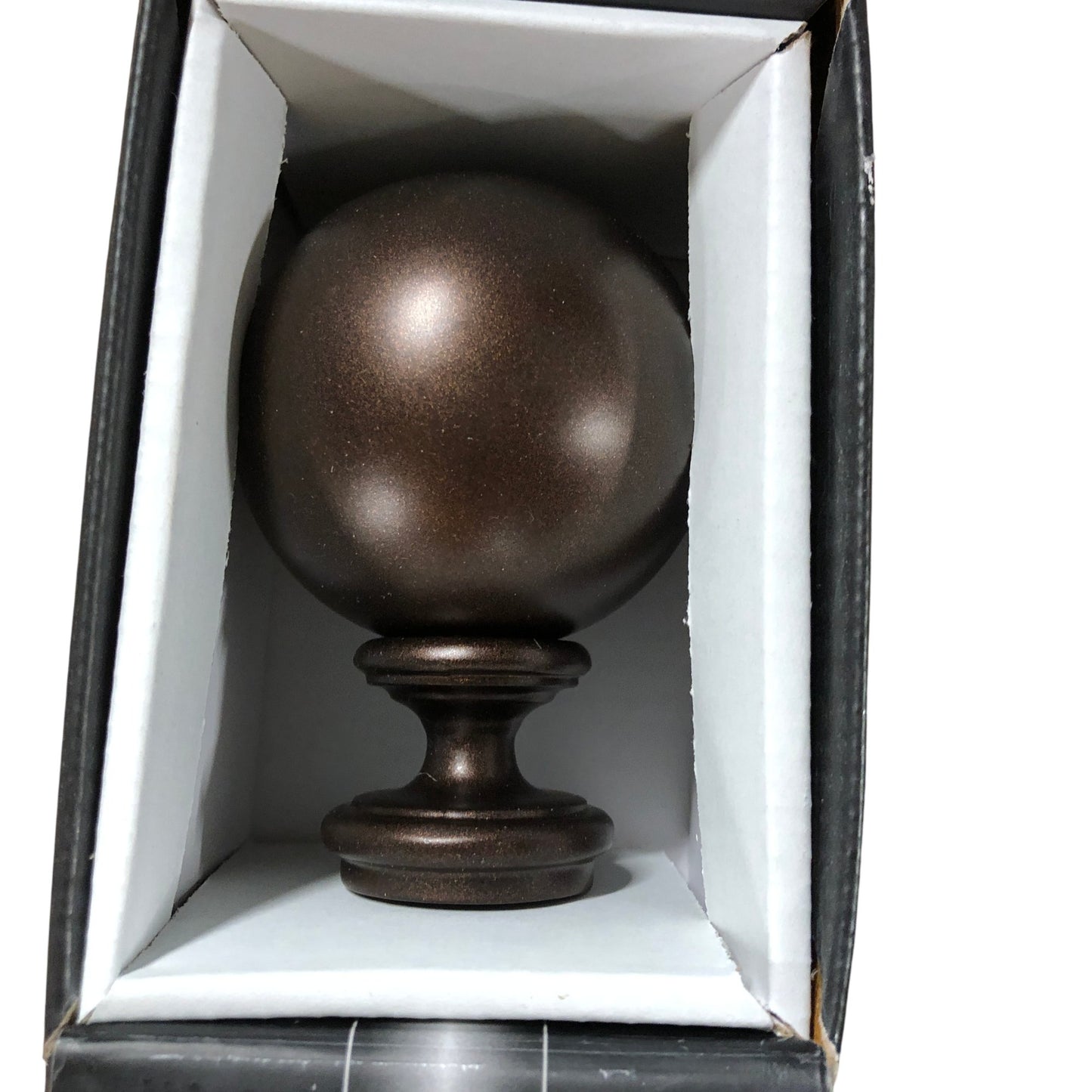 DECO WINDOW Extendable Drapery Rod 18-44 Inch Brown Oil Finish 1 Inch Diameter