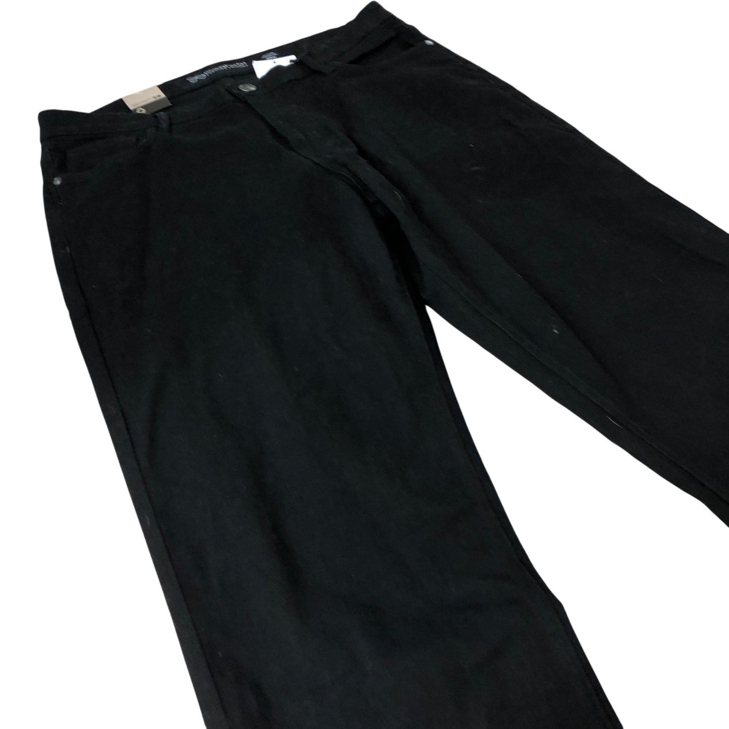 Crosshatch 36W 31L Men's Slim Fit Black Jeans Cotton Blend Stretch Denim