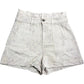 Guess Women's S Embroidered Floral Denim Shorts Casual Summer Style Beige