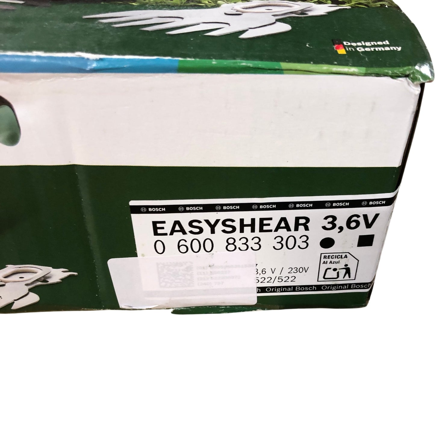 BOSCH EasyShear 3.6V Cordless Shrub and Grass Shear Set Lightweight Easy Use