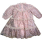 Angel & Rocket Girls Dress Size 6-7 Years Pink Sequined Floral Occasion Wear