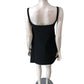River Island Black Mini Dress Women's Square Neck Adjustable Straps Size 12
