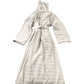 The White Company Hooded Bath Robe Women's Soft Grey Comfort Cotton Size 6
