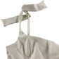 River Island White Crop Top UKM Women's Adjustable Tie Straps