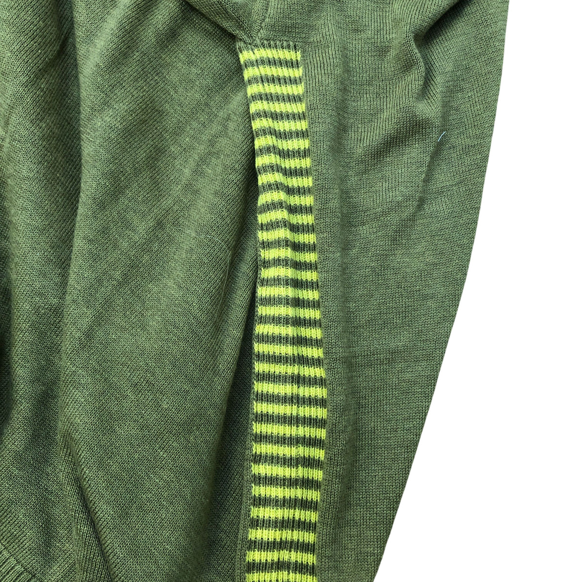 Women's Olive Green Sweater Size 24 Organic Cotton Knit
