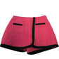 River Island Petite Hot Pink Wool Blend Shorts Size 10 Women's Lined Pockets