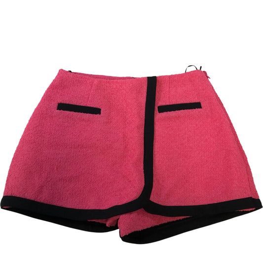 River Island Petite Hot Pink Wool Blend Shorts Size 10 Women's Lined Pockets