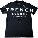 Trench London Life Stamp Tee M Men's Black Organic Cotton T-Shirt