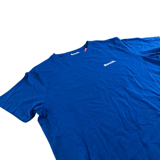 Bench Men's Blue T-Shirt Cotton Short Sleeve Casual Top XXL