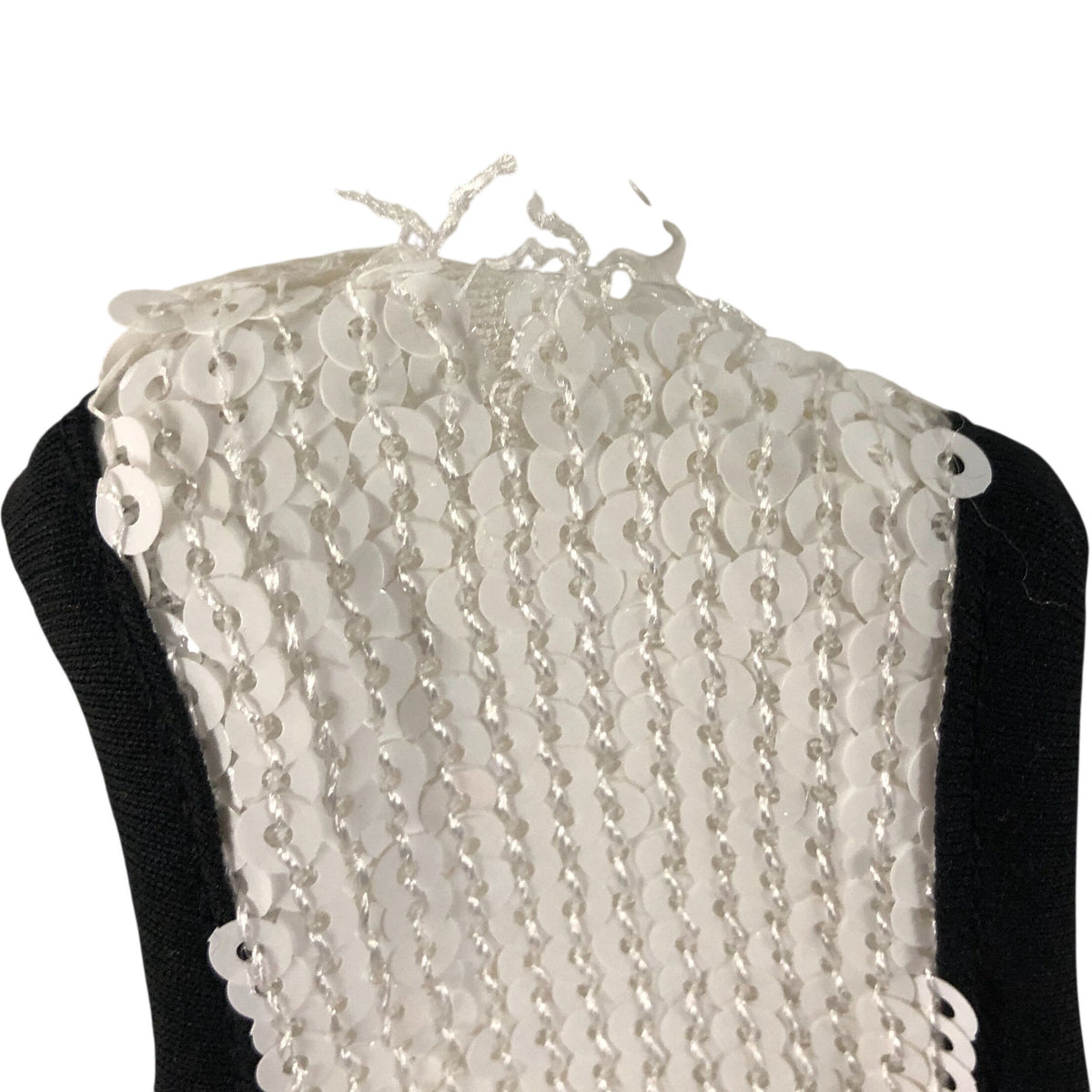 River Island  White Sequin Tank Top UK10 Women's Casual Sleeveless Fashion