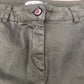 Baukjen Wide Leg Trousers UK12 Women's Olive Green Stretch Organic Cotton