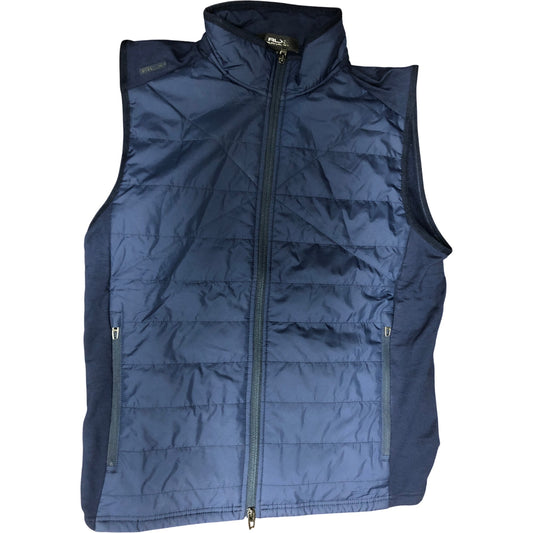 RLX Ralph Lauren Men's Medium Active Vest Navy Blue Lightweight Zip Up
