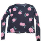 River Island Floral Print Long Sleeve Top Size 5 Years Girls Black Pink