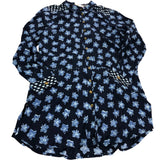 Danika Shirt Tunic Size 10 Women's Navy Floral Print