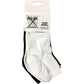 Ladies Socks 5 Pairs Size 4-8 Women's Recycled Cotton Blend Black White