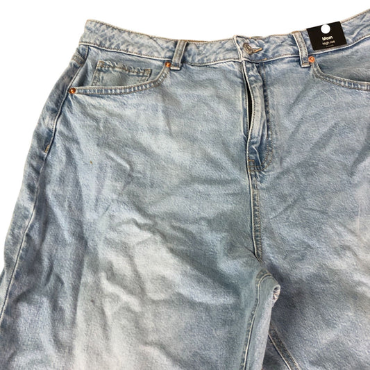 Mom High Rise Jeans Size 16 Regular Women's Light Wash Denim