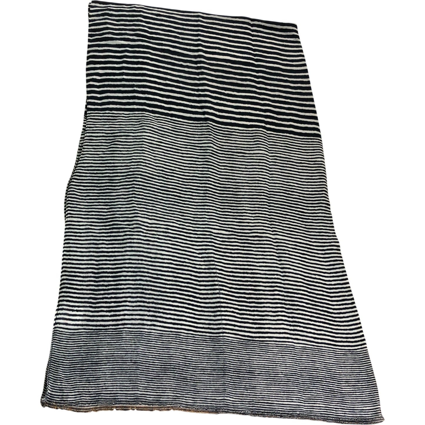 Weird Fish Salma Navy Scarf Striped Pattern