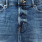 Denim A-Line Skirt 10R Women's Blue High Waist Cotton Blend