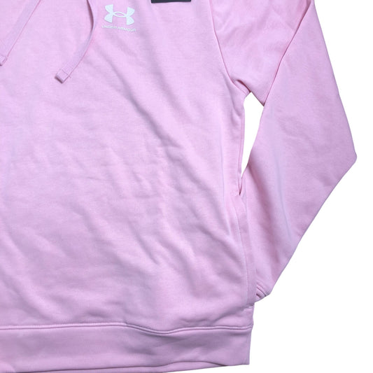 Under Armour UA Rival Terry Hoodie Women's XS Pink Loose Fit Activewear