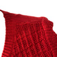 River Island Red Sleeveless Dress Size UK14-16 Women's Knitted Button Front