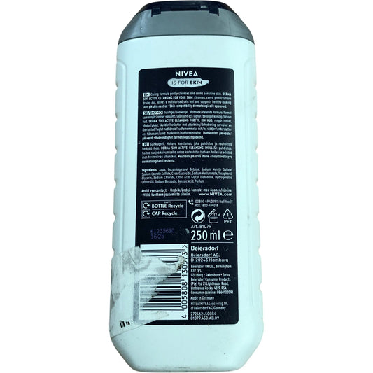 NIVEA Men Sensitive Soothing Shower Gel 250ml 5in1 Body Face Hair Care