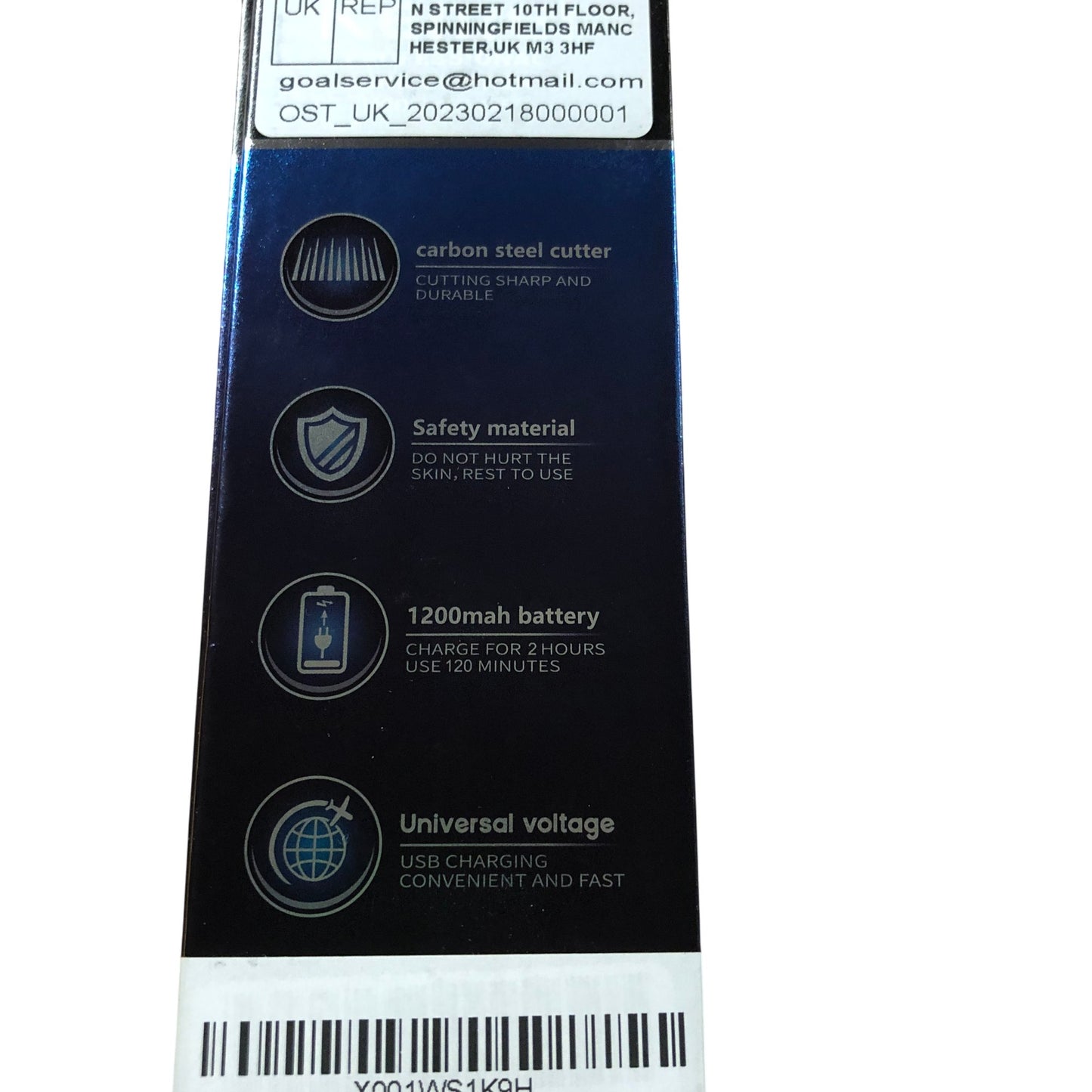 Kemei Professional Hair Clipper Model KM1257 USB Charging 1200mAh Battery