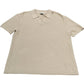 River Island Men’s XL Beige Polo Short Sleeve Collar Soft Knit Top