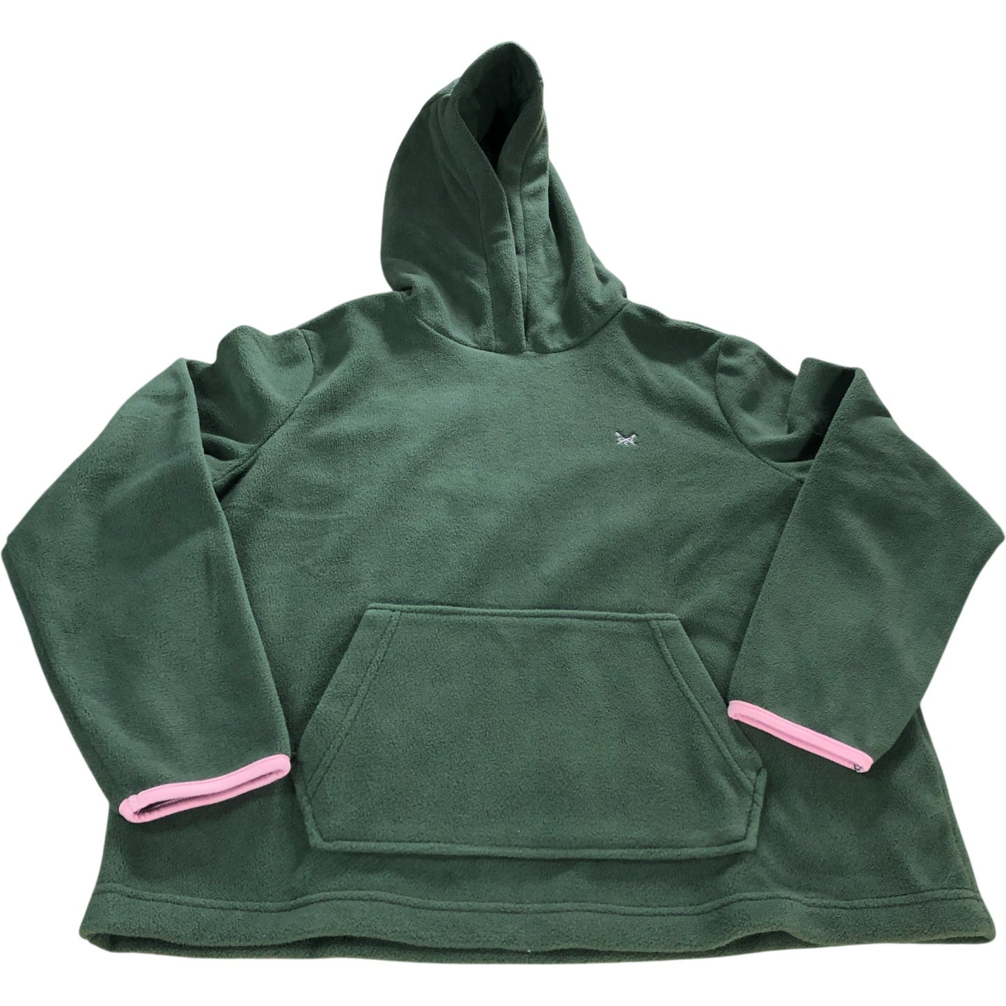 Crew Clothing Company Hoodie UK14 Women's Green Fleece Pullover Casual Wear