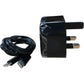TEYASI USB C Fast Plug Charger with Cable Black Power Adapter