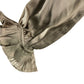 Branded Gold Ruffle Satin Blouse - Size 8