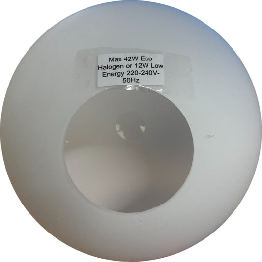 Frosted Glass Pendant Lamp Shade Max 42W Eco Halogen Light Bulb Universal